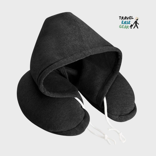 TravelEaseGear™ Hooded Travel Neck Pillow