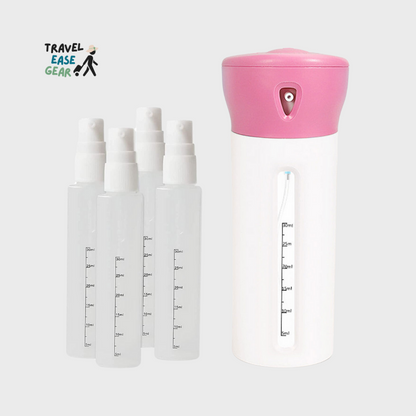 4 in 1 Portable Travel Liquid Dispenser Bottle