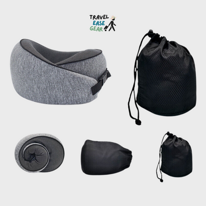 TravelEaseGear™ Travel Memory Foam Neck Pillow